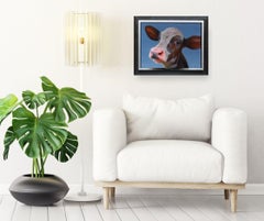 461. Portrait - peinture à l'huile originale réaliste de portrait d'animaux sauvages - art contemporain