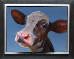 461. Portrait - original realism wildlife portrait oil painting-contemporary art