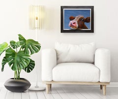 462. Portrait - original realism wildlife portrait oil painting-contemporary art