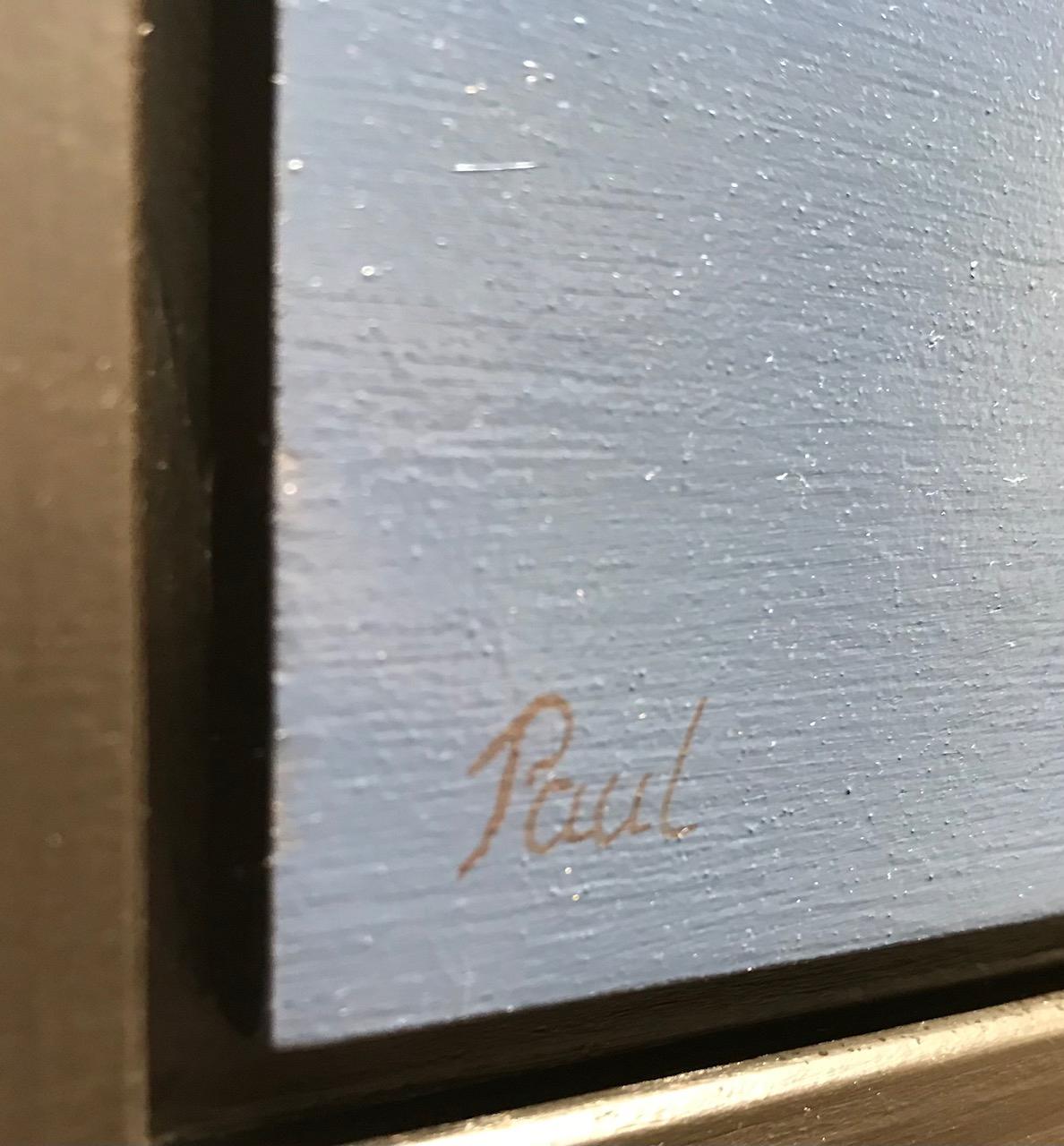 Los óleos del artista holandés contemporáneo Paul Jansen invitan al espectador a mirar más allá del cuadro estándar dentro del marco. Da la sensación de que el curioso animal sale realmente del encuadre, como si el espectador se encontrara cara a