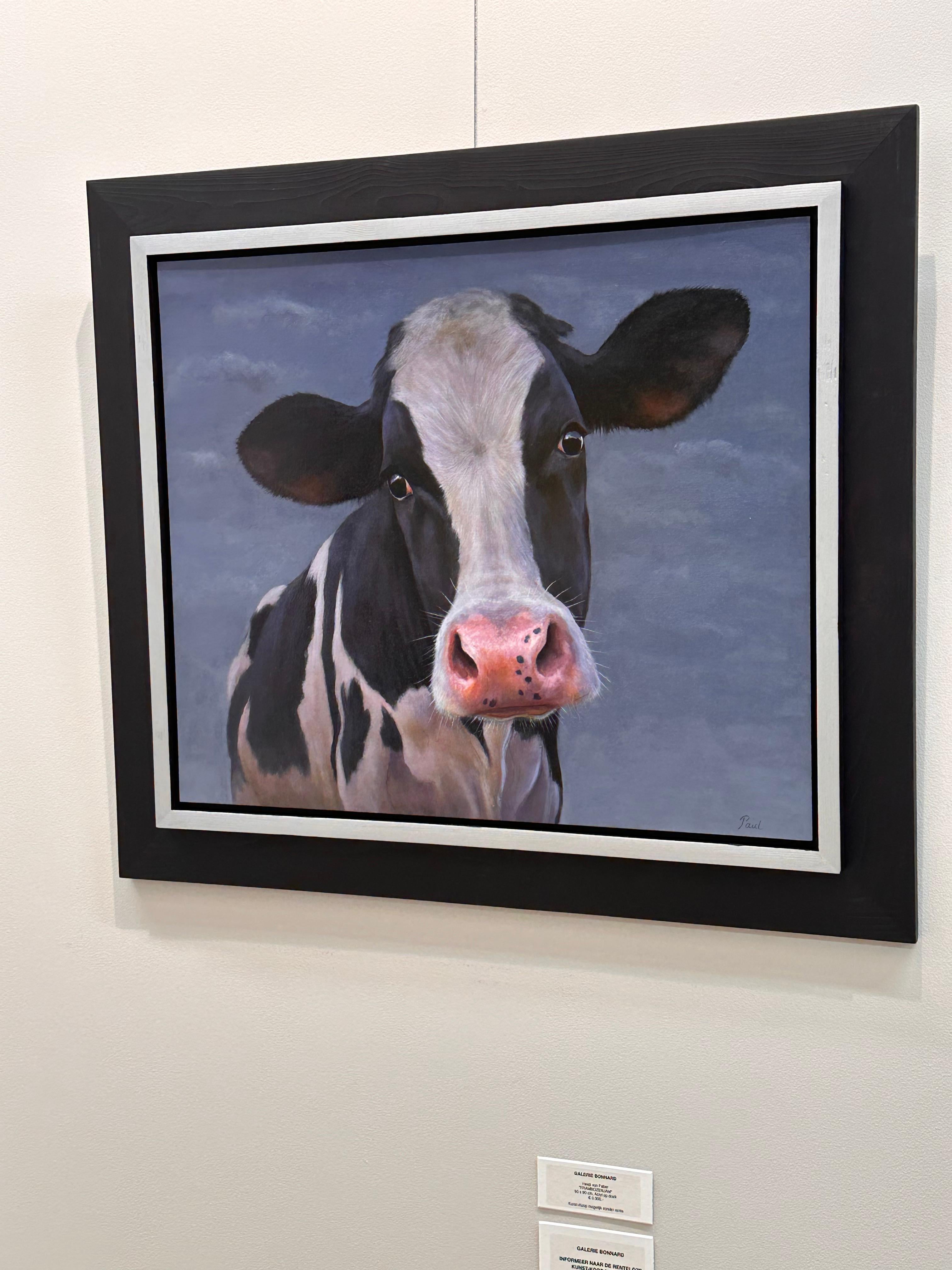 Vitello curioso - Ritratto animale contemporaneo del 21° secolo di Paul Jansen in vendita 6