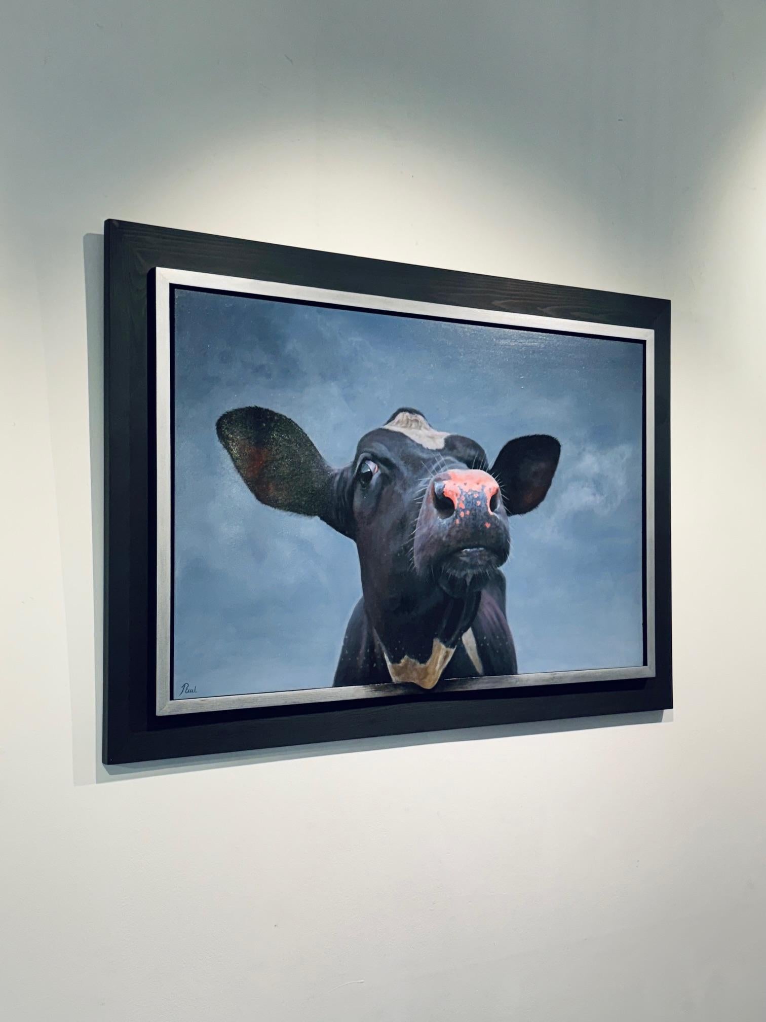 Hi There 2- original realismo fauna retrato pintura al óleo - arte contemporáneo - Painting Realista de Paul Jansen