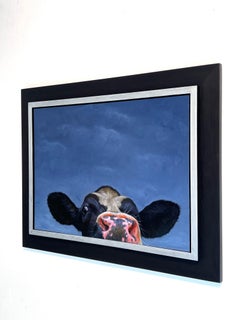 Hi There, Original 36 x 46 Oil on Board Wildlife Realism Portrait Painting