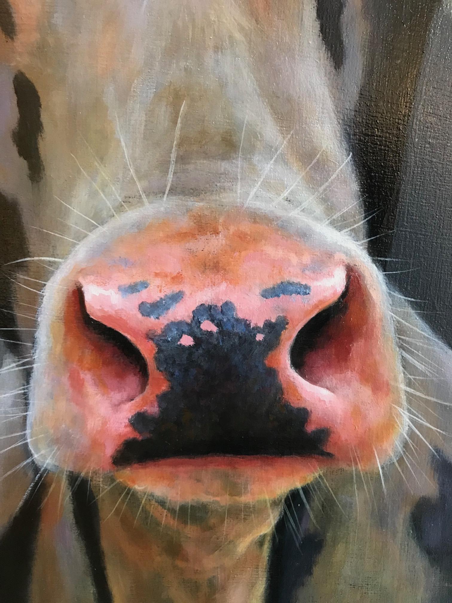 face painting cow