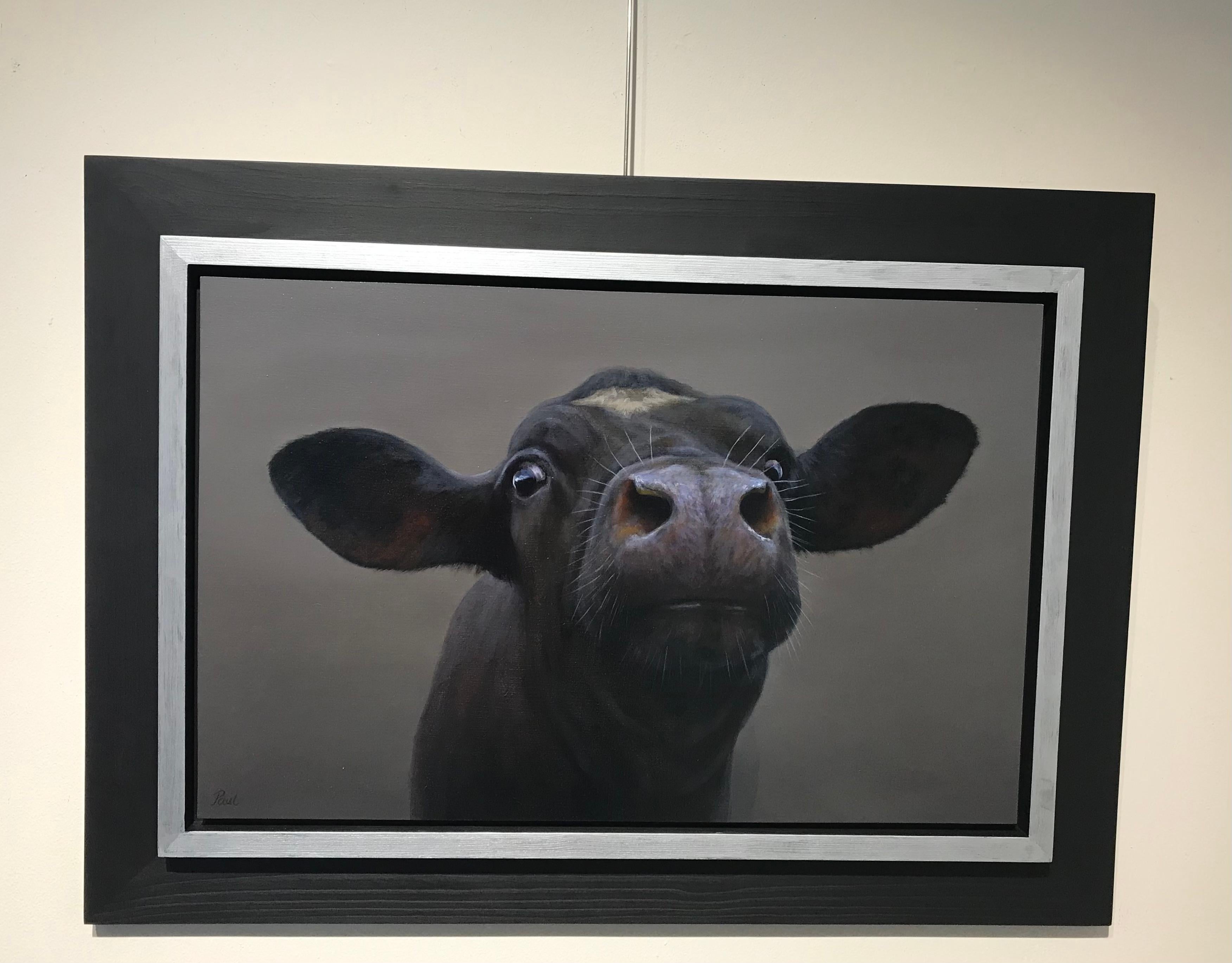 The oil paintings of the contemporary Dutch artist Paul Jansen invites the viewer to look beyond the standard picture within the frame. It feels as if the curious animal really reaches out of the frame, as if the viewer stands face-to-face with the