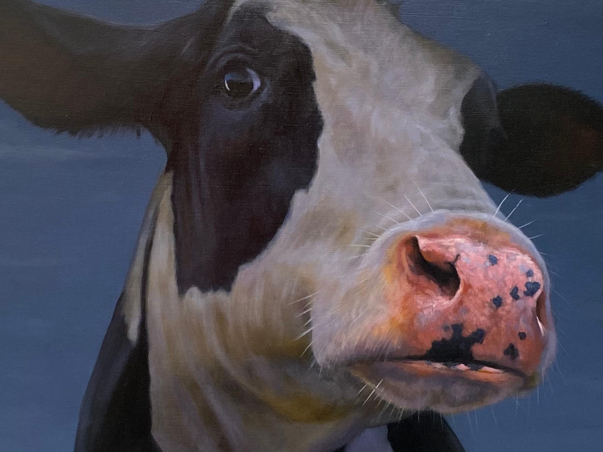 cow portrait painting