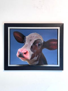 Ritratto naturalistico realistico a olio, realismo contemporaneo, 38 x 46, originale