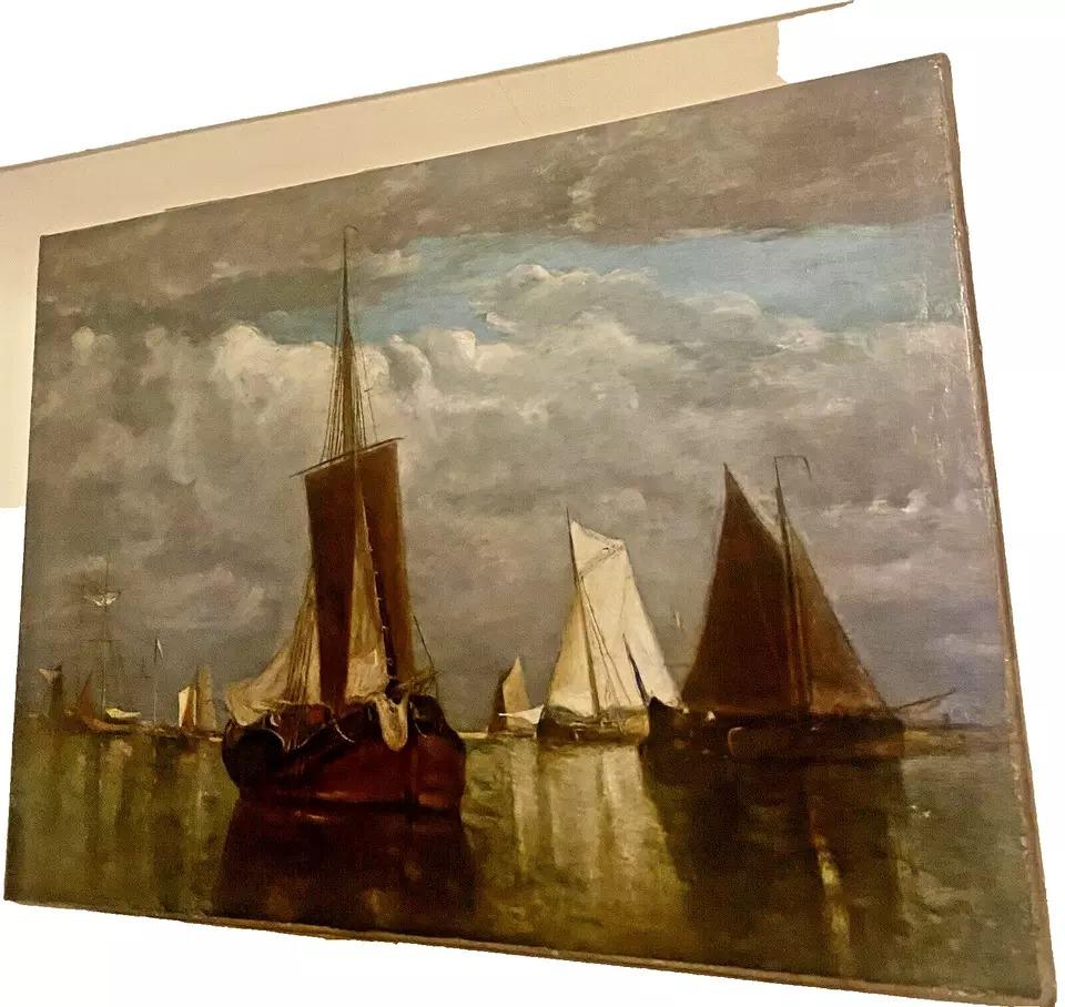 Paul Jean Clays (1819-1900) Belga. Gran paisaje marino antiguo 
Pintura al óleo sobre lienzo

Este cuadro al óleo sobre lienzo ha sido realizado de forma excepcional, pintado por una mano de la mayor destreza; creando impresiones muy realistas