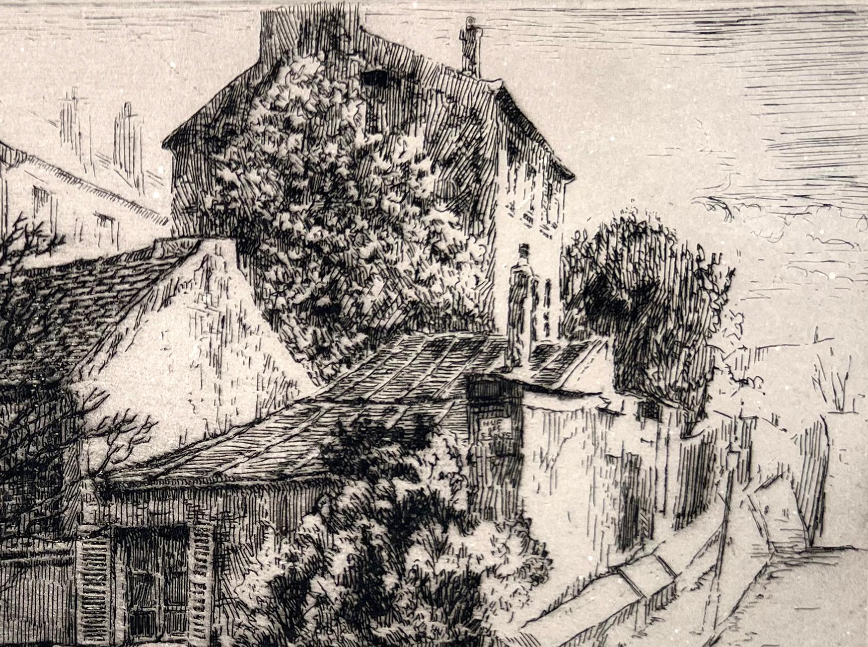 Caberet du Lapin Agile, Montmartre, Paris 1920 - Post-War Print by Paul Jeffay