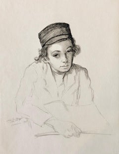 Judaica Shtetl ebraico Acquaforte Giovani chassidici allo studio Stampa d'arte chassidica d'epoca