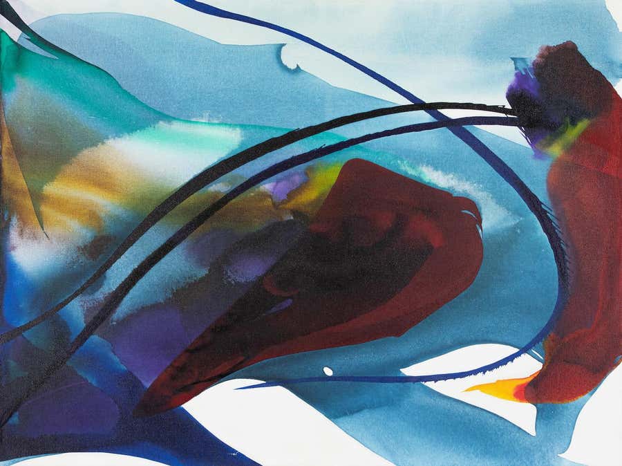 Phenomena Quoth by Paul Jenkins - Abstract Expressionist painting, 1963-64