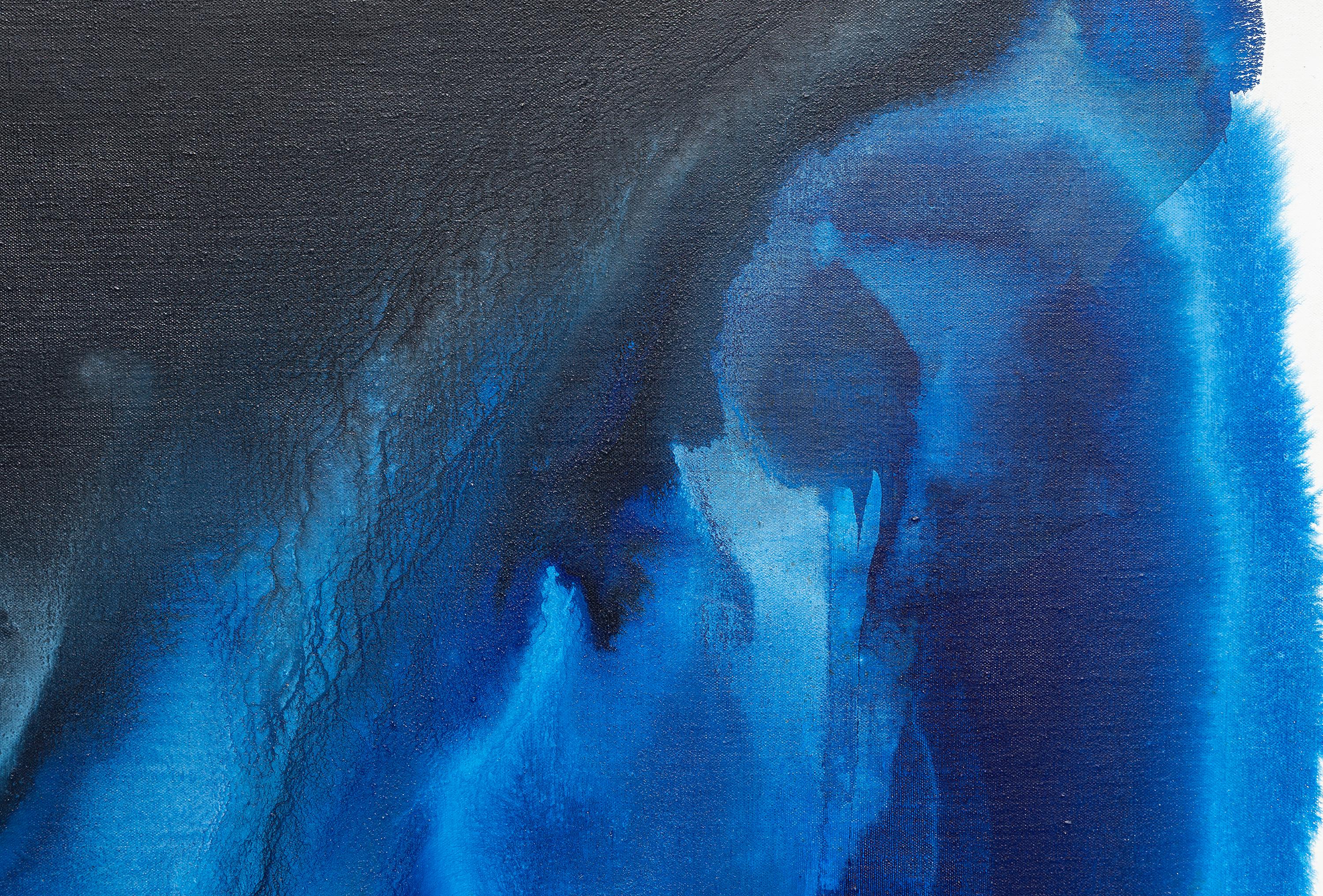 Fenomeni con l'Anadem nero - Painting Espressionismo astratto di Paul Jenkins