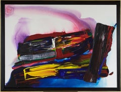 Peinture acrylique sur toile « Phenomenon East of the River » de Paul Jenkins