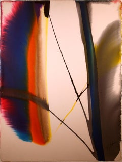 Paul Jenkins Phenomena Semaphore East Abstract Expressionist Signed Watercolor