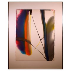 Paul Jenkins Phenomena Semaphore East Abstract Expressionist Signed Watercolor