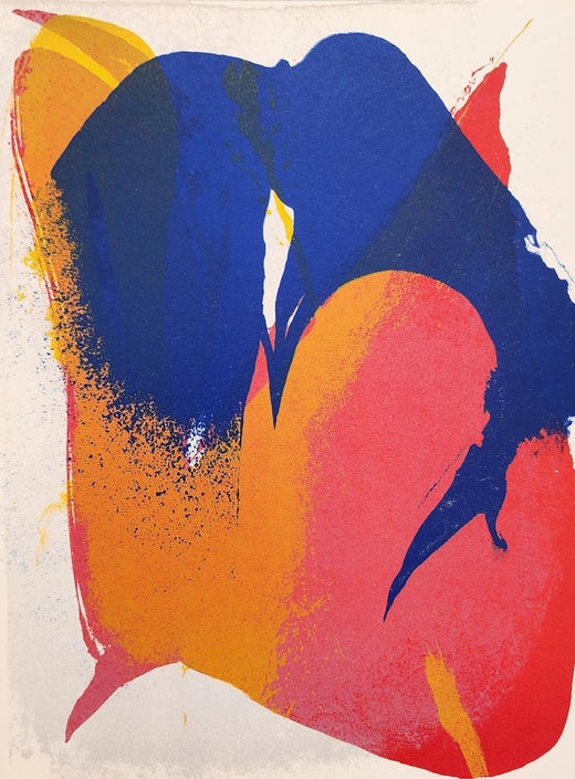 Paul Jenkins "Phenomena Bordering Orion" Watercolor on Paper, 1981 For