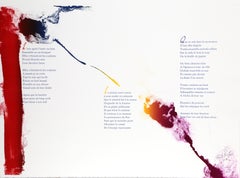 Euphories de la Couleur, Lithograph by Paul Jenkins, Andre Verdet Poems