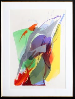 Homage to Martha Graham, Abstract Silkscreen by Paul Jenkins 1971