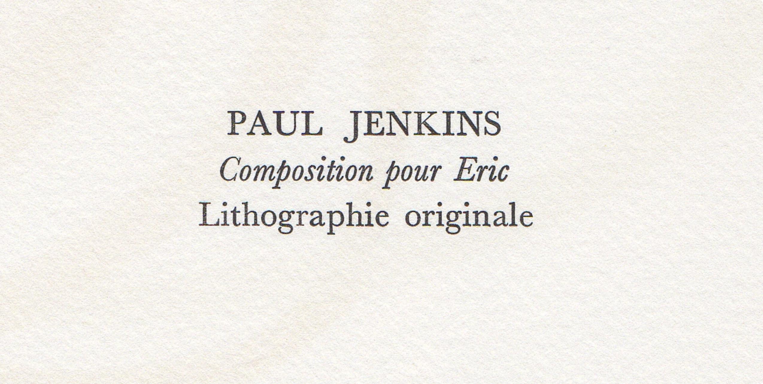 Jenkins, Composition pour Eric, Souvenirs et portraits d'artistes (after) For Sale 4