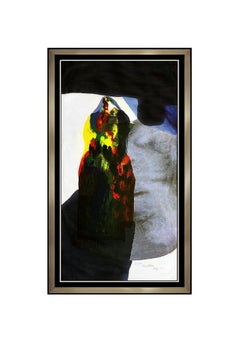 Paul Jenkins Large Original Phenomena Monotype Signed Modern Abstract Painting