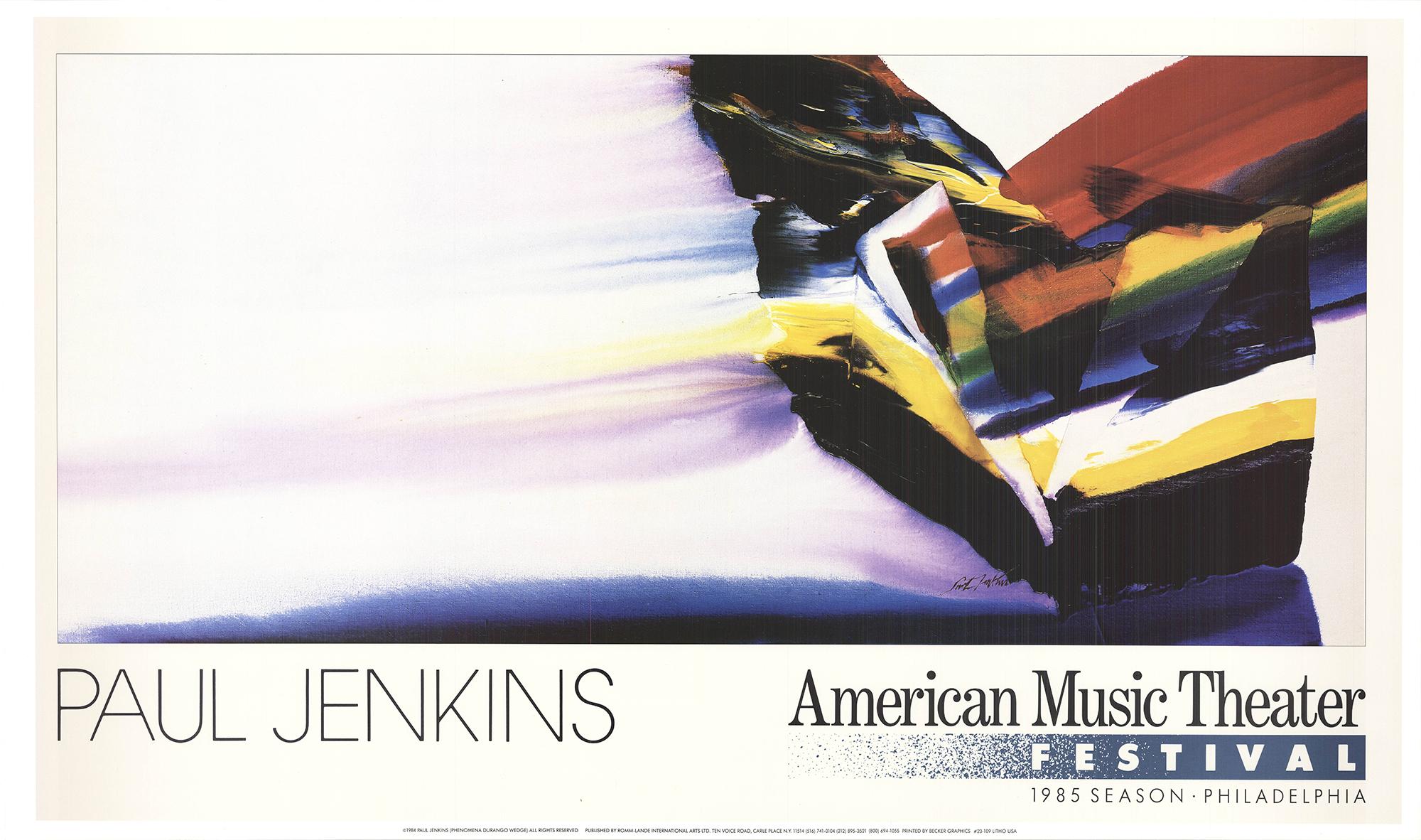 Poster created by Jenkins to advertise the 1985 American Music Theater Festival.