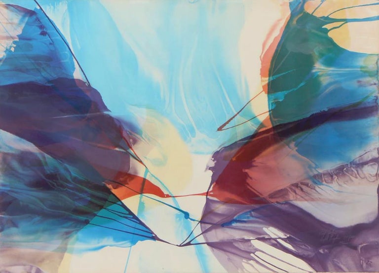 Paul Jenkins Sanctuary Large Colorful Abstract
