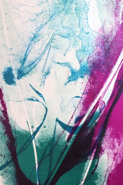 Seeing Voices 1, Litografía abstracta de Paul Jenkins