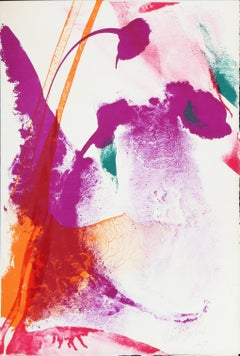 Seeing Voices 6, Abstract Lithograph by Paul Jenkins