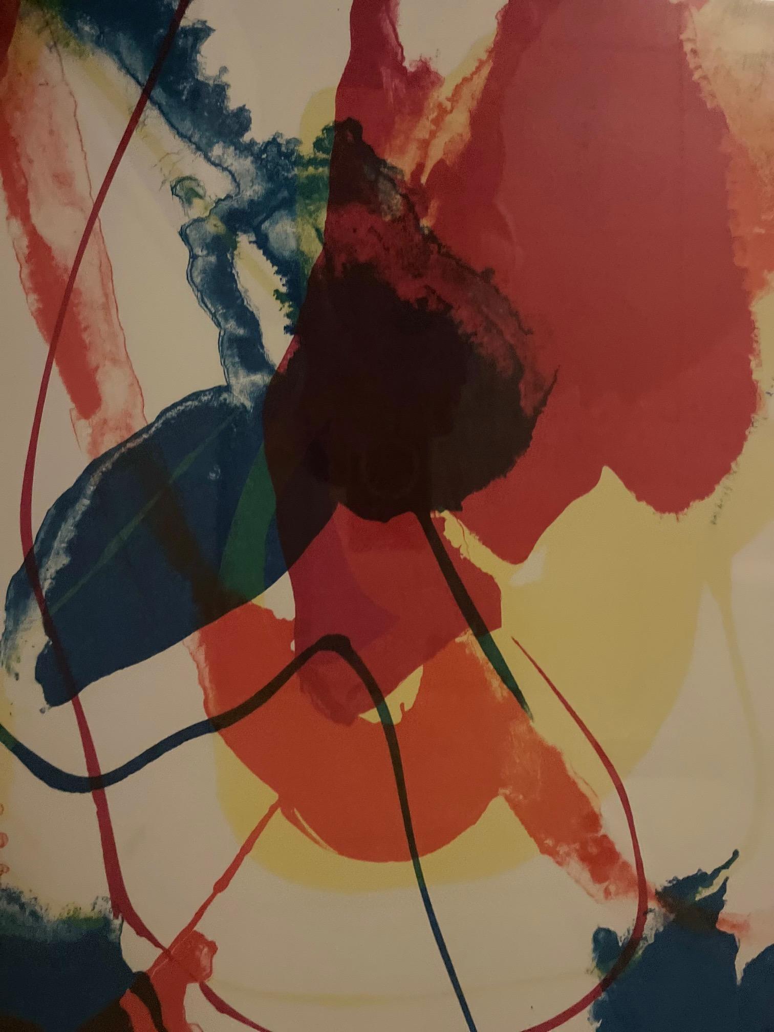 Unknown Title, limited ed, lithograph by abstract expressionist Paul Jenkins For Sale 2