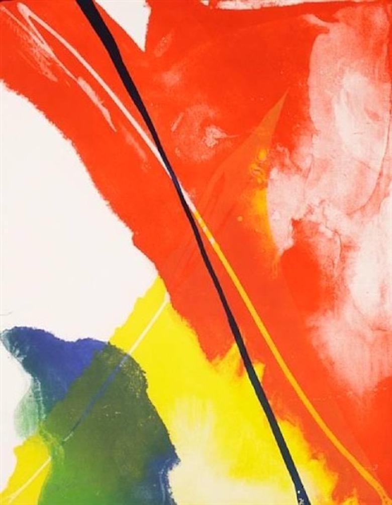 Paul Jenkins Abstract Print - Untitled (Abstract Composition), Hand-signed limited edition lithograph