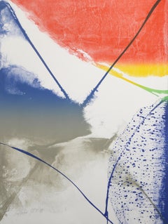 York Summer Solstice, Abstract Expressionist Lithograph by Paul Jenkins
