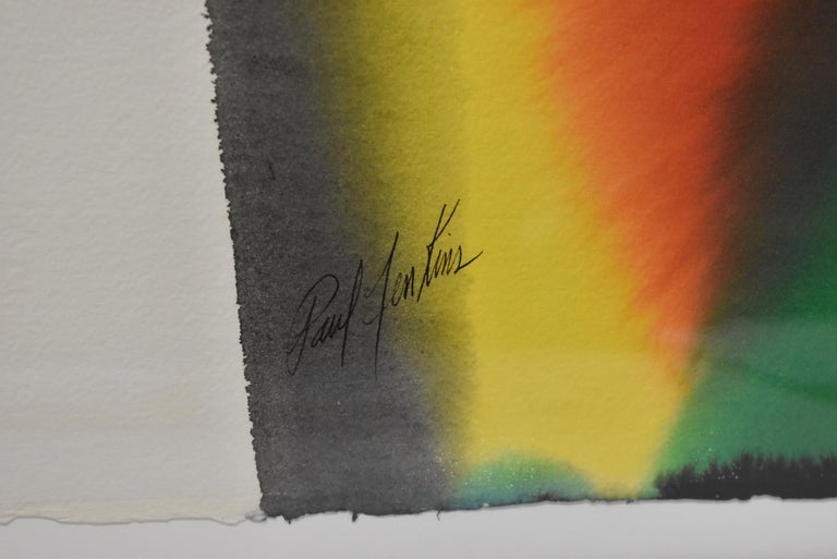 Paul Jenkins Watercolor "Phenomenal 1972 Abstract Expressionist