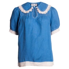 Paul & Joe, linen shirt with ruffles