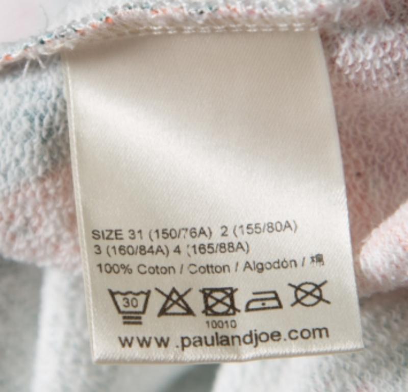 Grigio Paul & Joe - Top in cotone stampato Jungling multicolore con manica a soffietto XL in vendita