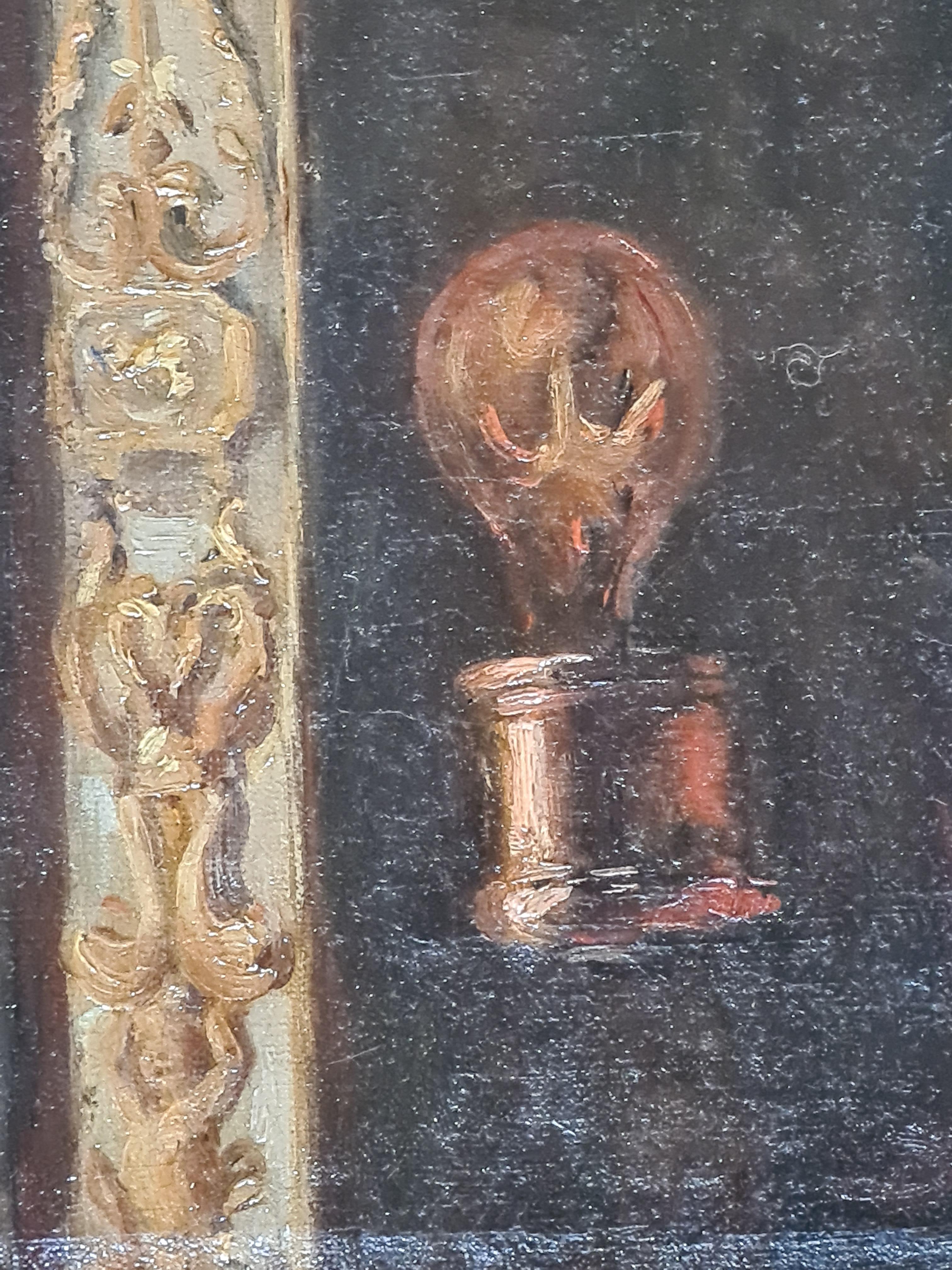 Vista interna, Atelier dell'artista, Fine del XIX secolo, Olio su tela in vendita 6