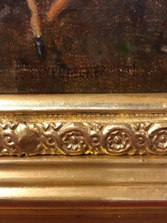 Paul Joseph LEYENDECKER (1842-nc)  Genre scene in the Garden