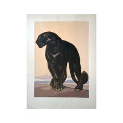 1927 Original poster entitled "Panthère noire" by Paul Jouve - Black Panther