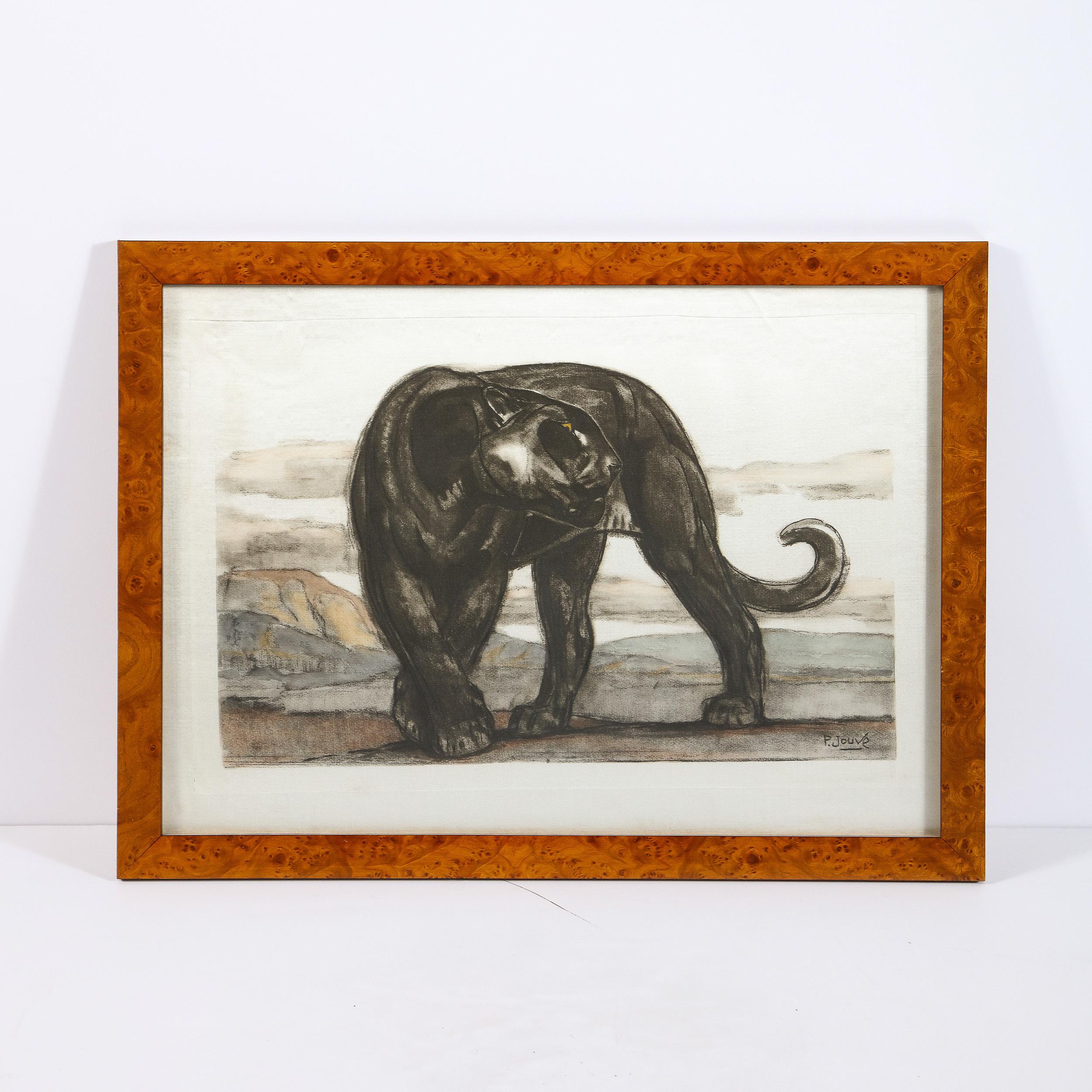 Standing Panther - Print by Pierre-Paul Jouve