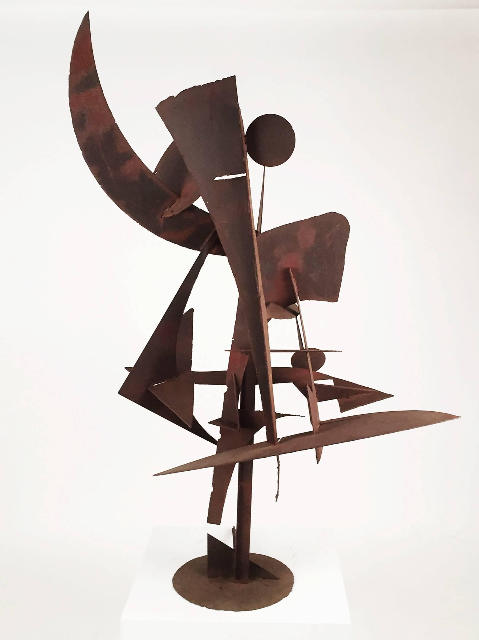 Paul Kasper Mid Century Modern Welded Steel Sculpture, 1960 1