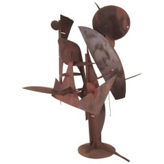 Paul Kasper Mid Century Modern Welded Steel Sculpture, 1960