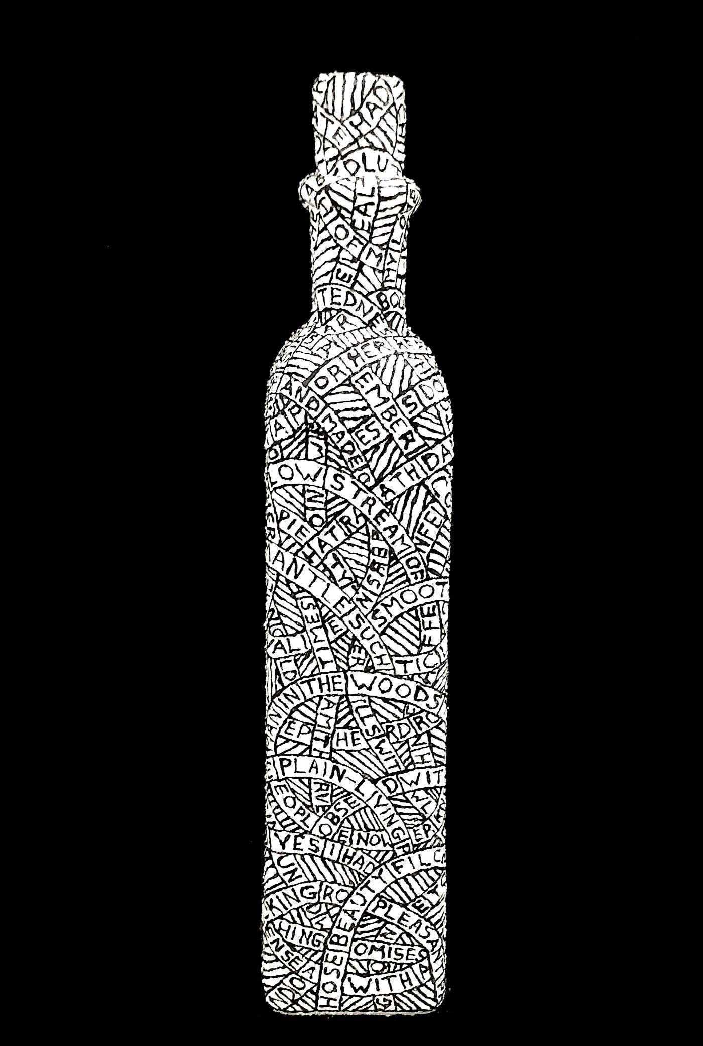 Prelude No. 29 (Black and White Plaster and Found Object Sculpture) 1