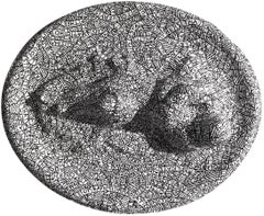 Prelude No. 75 (Black and White Plaster and Found Object Relief Sculpture)