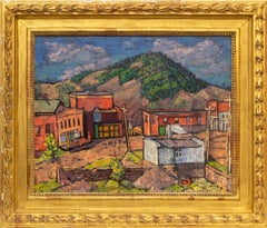 Pueblo minero de Colorado, domingo por la mañana temprano - Paisaje modernista de montaña