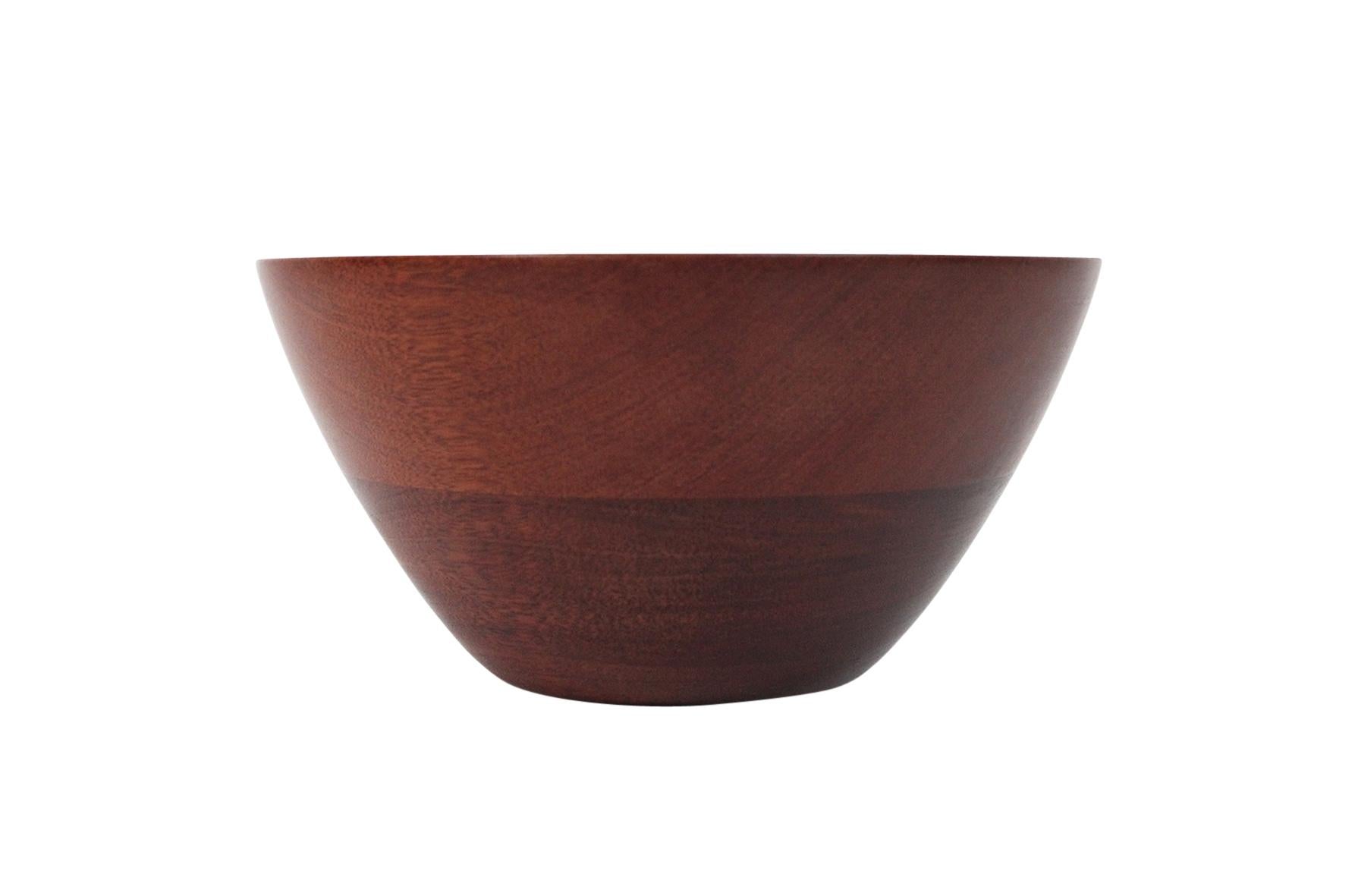 Turned bowl by noted New England wood turner Paul Killinger. Signed with his impressed 