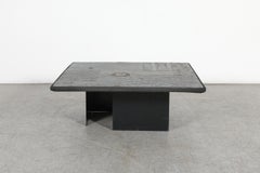 Paul Kingma (attribué à) Table basse en mosaïque d'ardoise, Pays-Bas, années 1970