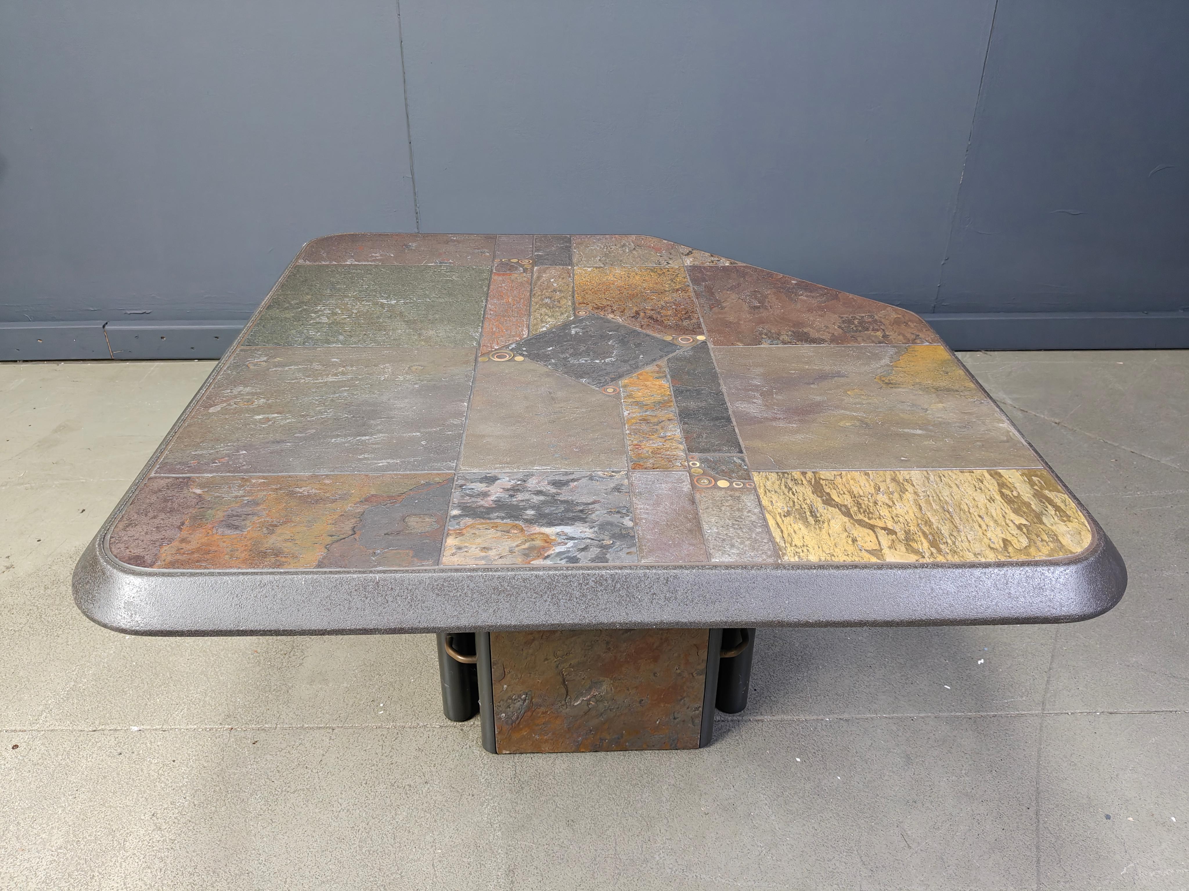 Paul Kingma attributed coffee table, 1980s For Sale 3