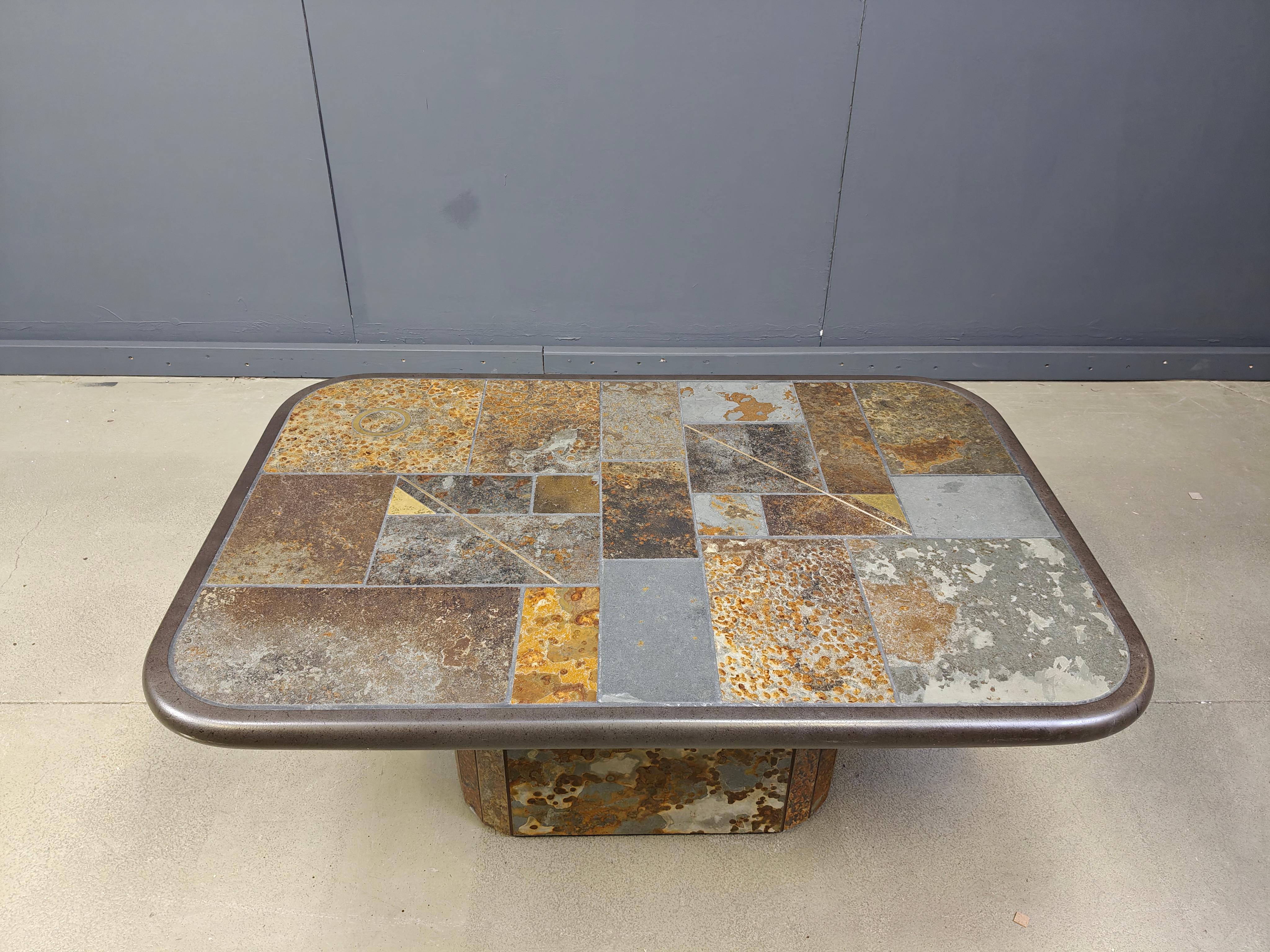 Paul Kingma attributed coffee table, 1980s For Sale 3