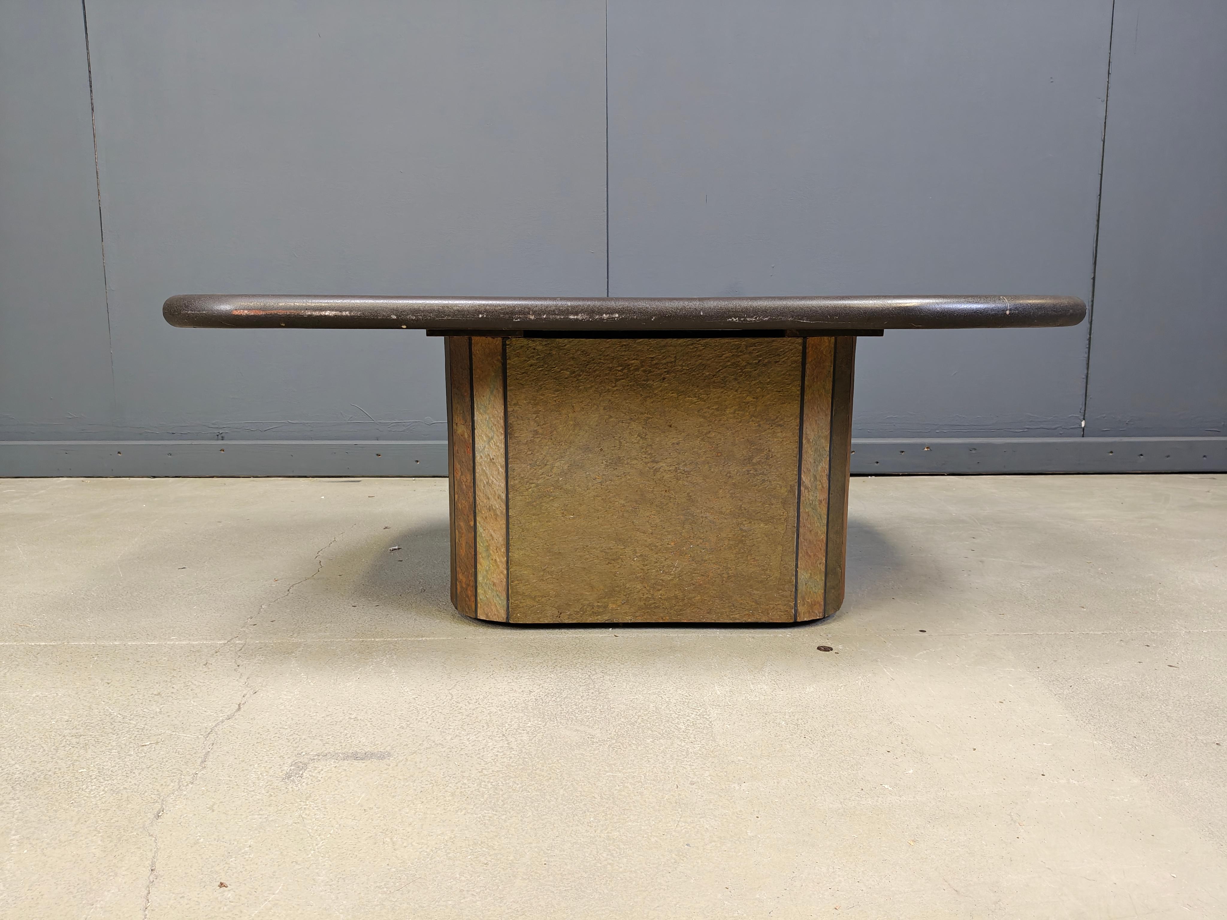 Mesa de centro atribuida a Paul Kingma, años 80 en venta 3