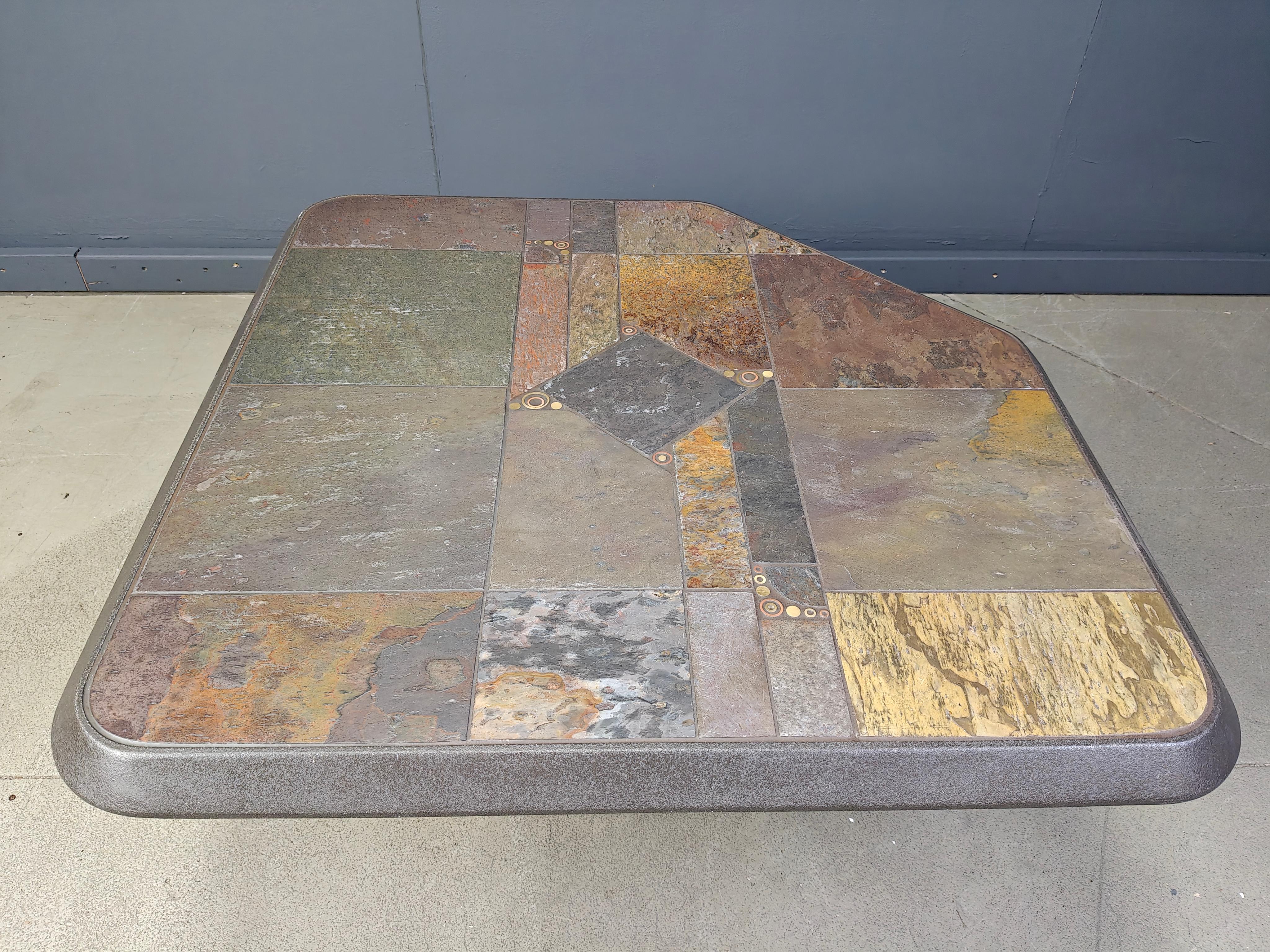 Paul Kingma attributed coffee table, 1980s For Sale 4