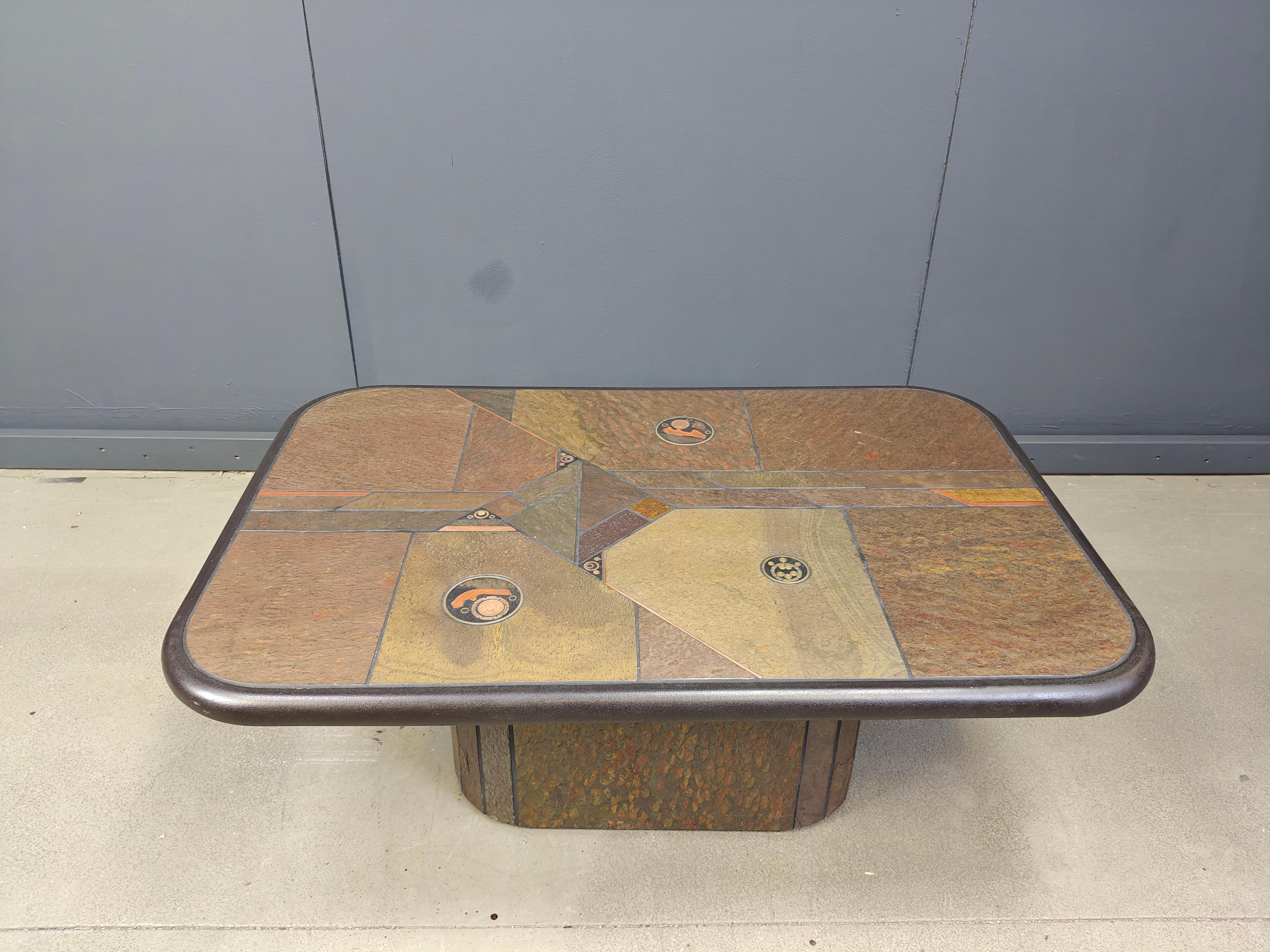 Mesa de centro atribuida a Paul Kingma, años 80 en venta 4